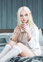 Snowcat, Morning Coffee, by  Lena 